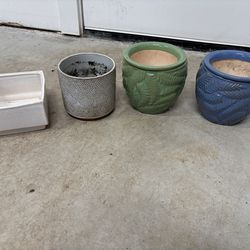 Assorted Flower Pots (Set of 4)