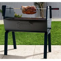 Expert Grill Charcoal Portable Rotisserie BBQ Grill