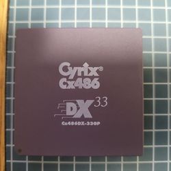 Cyrix CX486DX-33GP 486 Vintage CPU GOLD