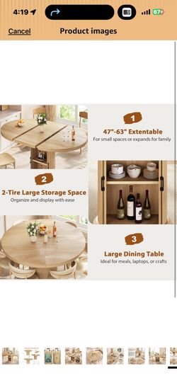 Dining table