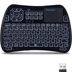 iPazzPort Bluetooth Mini Keyboard (IR Learning) Touchpad Mouse