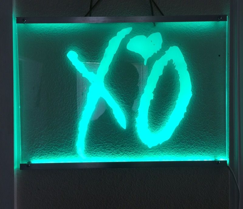 the weeknd led sign