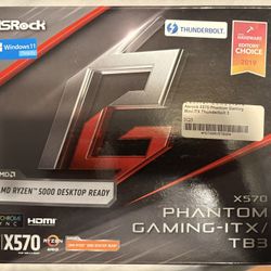 ASRock X570 ITX/TB AM4 Motherboard + Corsair 32GB 3600mhz Ram Combo