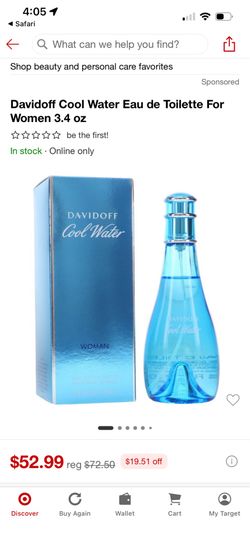 Davidoff cool water 3.4 oz for women