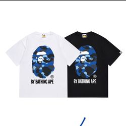 Bape Camo blue White Tee And Black Tee 40 Each 70 Both