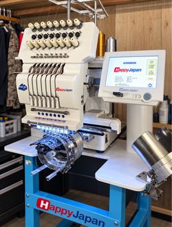 Complete Embroidery & 3D Printing Business – HappyJapan + Bambu + Computer
