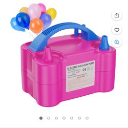  Portable Electric Air Balloon Inflator Pump Kit Blower Machine for All Balloons Party