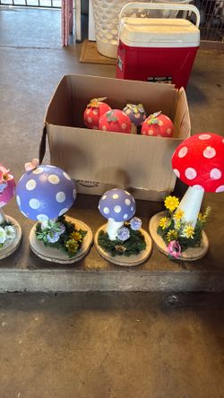 Fairy first birthday mushrooms