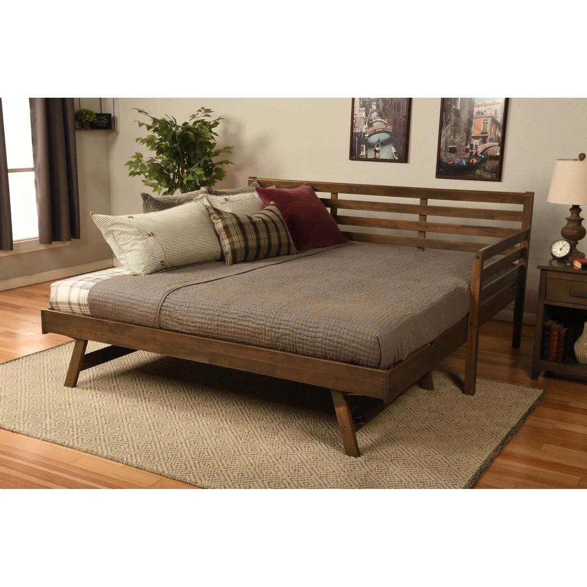 Gently Used Twin Bed And Trundle & Mattresses