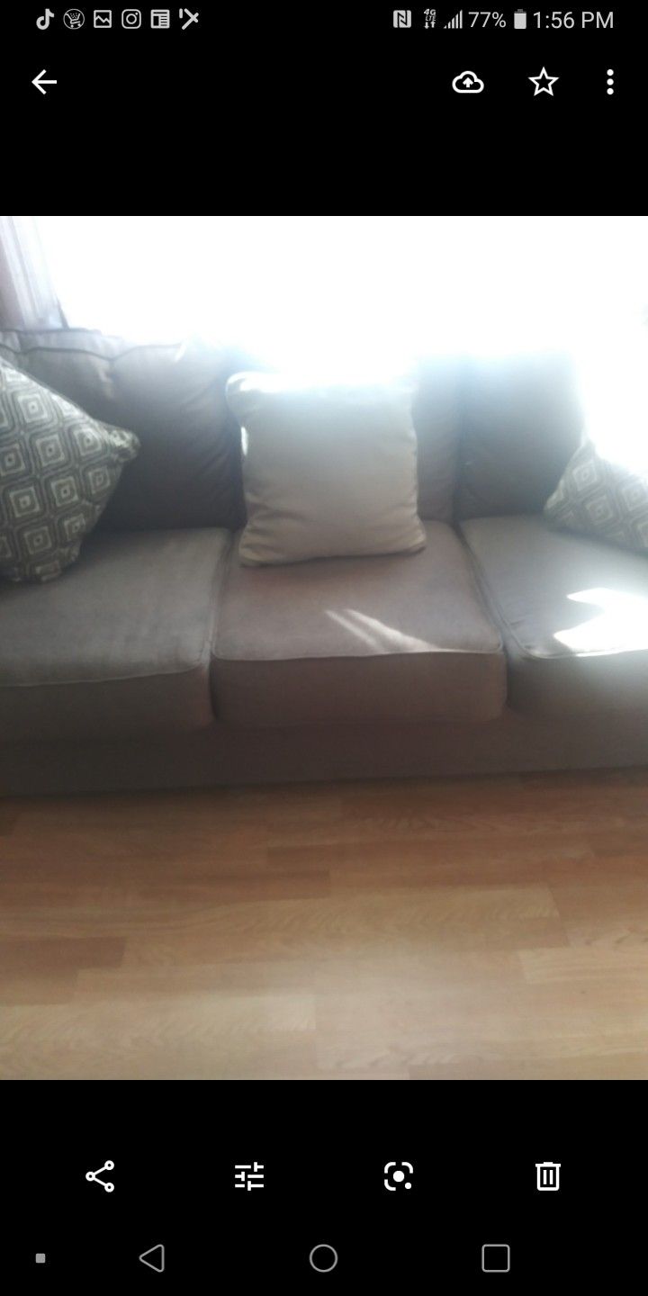 Loveseat and couch