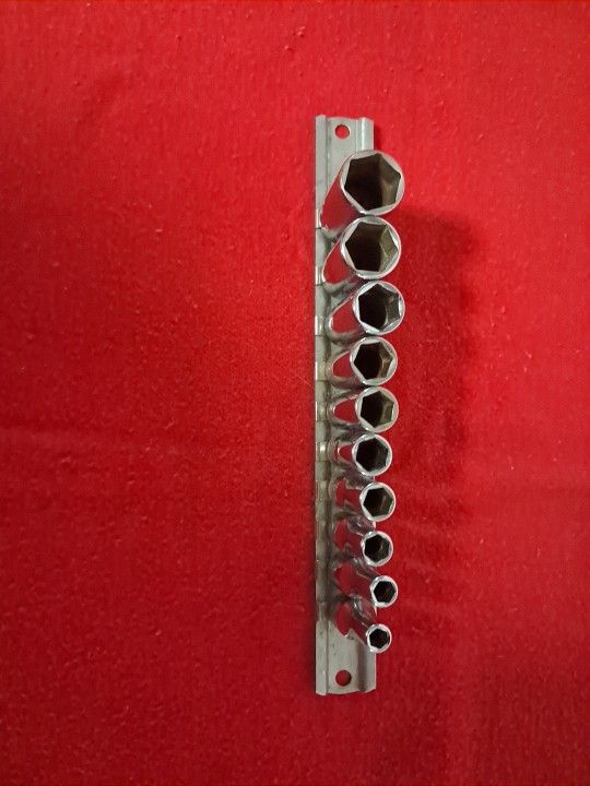 Snap-On 110TMSY 10PC 6pt Semi Deep SAE Socket Set