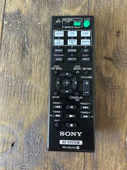 SONY RM-ADU101 AV System Remote GENUINE