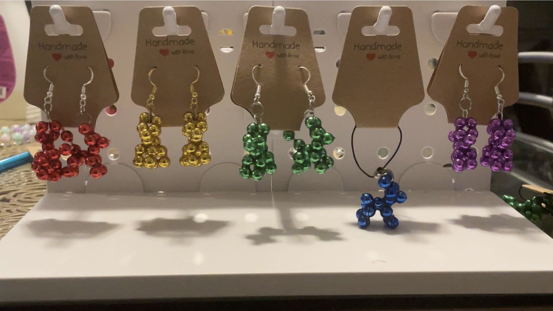 Balloon Animal Earrings And Charm.