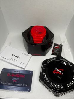 Casio G-Shock Watch Red Full Set