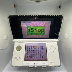 MODDED White 3DS (Comes with 100+ 3DS/ DS Games!) *Japanese Import* 