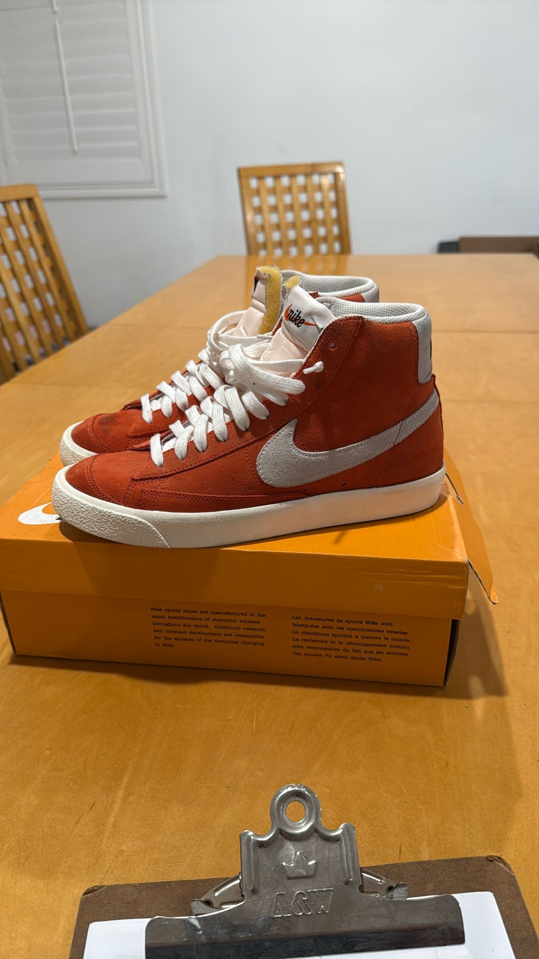 NIKE BLAZER MID 77 Habanero Red/White