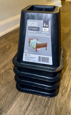 Everbilt Heavy Duty Bed Risers 6-Inch 4-Pack