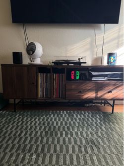 Entertainment Center for Records- Walker Edison