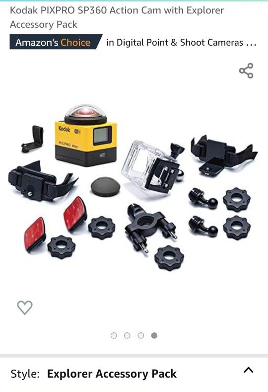 Kodak Pixpro SP360 Action Cam With Explorer Accessory Pack