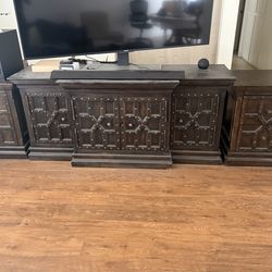 RH Restoration Hardware 3pcs TV stand and Night Stand