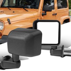 07-18 Jeep Wrangler Manual Side View Mirrors Replacement