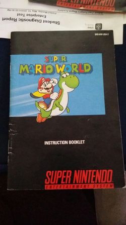 SNES SUPER MARIO WORLD MANUAL