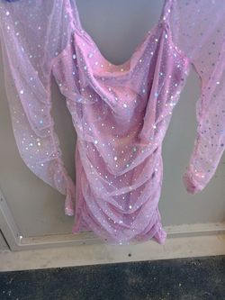 Cute Sparkly Pink Dress Small