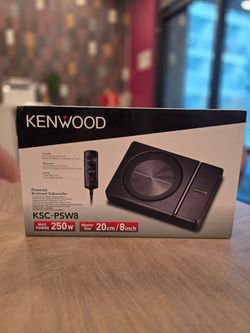 Kenwood KSC-PSW8 8" Compact Powered Subwoofer For Car Or Pickup ( Silverado F150)