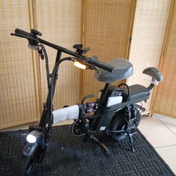 2 SEATER ELECTRIC BIKE 25MPH-RANGE 50MILES ( PAS) ALARM. TURN LIGHTS.FULL SUSP. FOLDABLE 