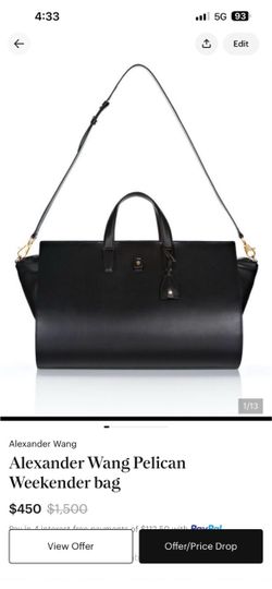 Alexander Wang Pelican weekender bag
