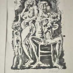 Milton Hebald Lithograph -H is, reluctantly, for HUMAN