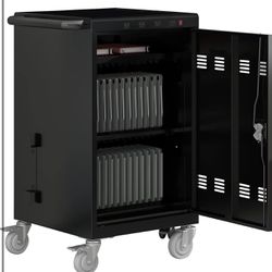 Brand New In The Box- 35 Device Mobile Charging Cart, Mobile Ipad Cart for iPads, Chromebooks and Laptop Computers, Locking Charging Station with Lock
