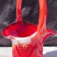 Fenton For Levay Rare Slag Basket 