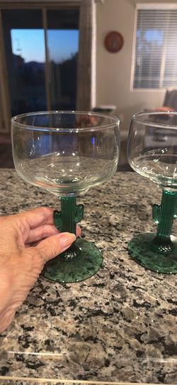Cactus Margarita Glasses (2)
