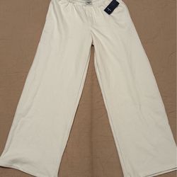 PARKE x target high rise boxer sweatpants cream color