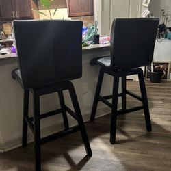 2 Tall Bar Swivel Stools 