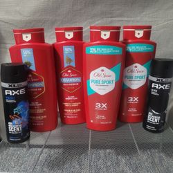 Old Spice Bodywash And AXE BODY SPRAY BUNDLE