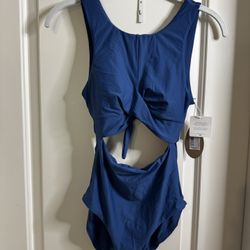 prAna women’s XS Corinne One Piece Swimsuit. Deep Indigo. NWT