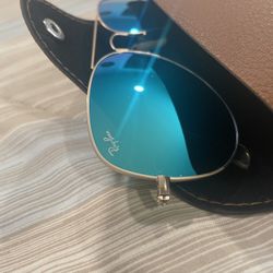 Ray Bands Aviator 100% Uv Protection Sunglasses Blue Lens