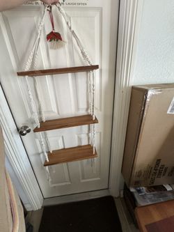 Hanging Macrame Shelf