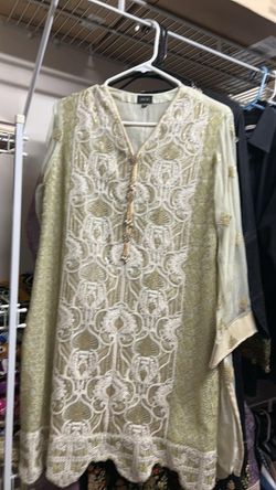 Chiffon embroidered 2 piece Shirt and pant