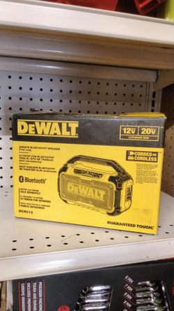 DEWALT 20V/12V MAX LITHIUM- ION JOBSITE BLUETOOTH SPEAKER (TOOL ONLY)