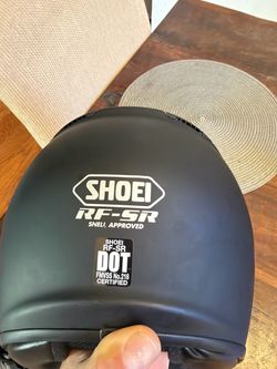 Shoei helmet matte black with sena headset