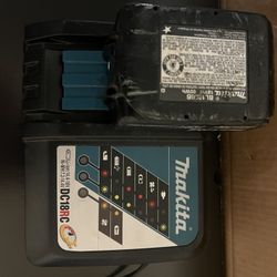 Makita 18v Battery and charger 