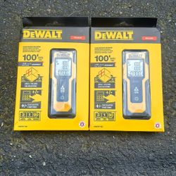 DeWalt 100ft Range Laser Measurer ( Price For Pair) 