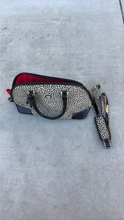 Animal Print Handbag with Shoulder Strap
