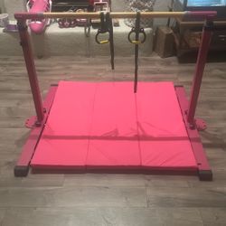 Like New Adjustable High End Gymnastic Bar 