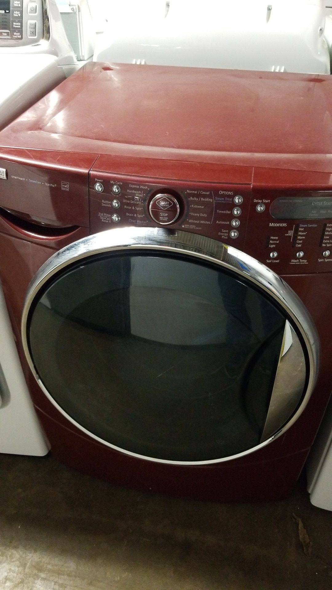 Whirlpool washer burgundy Color