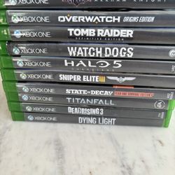 Lot of 12 Xbox one games most complete