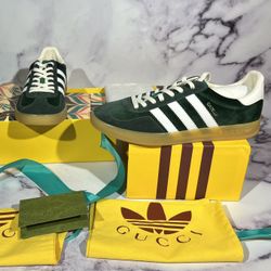 🟢 Authentic Adidas x Gucci Gazelle – Green Suede | Sizes 10.5 & 11 In-Hand